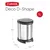 Produktbild 2 för Curver Pedalhink Deco oval 5L silver