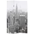 Produktbild för Hopfällbar rumsavdelare New York i dagtid 120x170 cm svart/vit