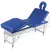 Produktbild 4 för Hopfällbar massagebänk med 4 sektioner aluminium blå