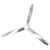 Produktbild 3 för Väggmonterad propeller aluminium silver 70 cm