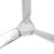 Produktbild 4 för Väggmonterad propeller aluminium silver 70 cm