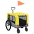 Produktbild för 2-i-1-Cykelvagn för husdjur och joggingvagn gul och grå