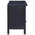 Produktbild 3 för TV-bänk ljus svart 100x30x45 cm massiv mahogny