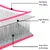 Produktbild 12 för Uppblåsbar gymnastikmatta med pump 800x100x20 cm PVC rosa