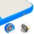 Produktbild 6 för Uppblåsbar gymnastikmatta med pump 200x200x20 cm PVC blå