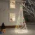 Produktbild för Julgran med metallstång 500 LEDs flerfärgad 3 m