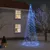 Produktbild för Julgran med metallstång 1400 LED blå 5 m