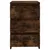 Produktbild 4 för Sängbord rökfärgad ek 40x35x62,5 cm konstruerat trä