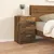 Produktbild för Sängbord rökfärgad ek 40x40x63 cm konstruerat trä