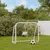 Produktbild för Fotbollsmål med nät vit 125x96x60 cm stål & polyester