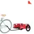 Produktbild 3 för Cykelvagn transport röd oxfordtyg och järn