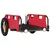 Produktbild 4 för Cykelvagn transport röd oxfordtyg och järn