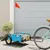 Produktbild för Cykelvagn transport blå oxfordtyg och järn