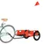 Produktbild 3 för Cykelvagn transport orange oxfordtyg och järn
