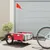 Produktbild för Cykelvagn transport röd oxfordtyg och järn