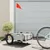 Produktbild för Cykelvagn transport grå oxfordtyg och järn