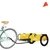 Produktbild 3 för Cykelvagn transport gul oxfordtyg och järn