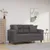 Produktbild för 2-sits soffa med prydnadskuddar grå 120 cm konstläder