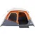 Produktbild 5 för Campingtält ljusgrå orange mörkläggningstyg LED