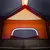 Produktbild 10 för Campingtält ljusgrå orange mörkläggningstyg LED
