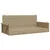 Produktbild 2 för Gungbänk beige 119x56x48 cm konstrotting