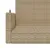 Produktbild 8 för Gungbänk beige 119x56x48 cm konstrotting