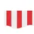 Produktbild 4 för Markisvolang röd och vit randig 6 m