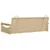 Produktbild 6 för Gungbänk beige 109x62x40 cm konstrotting